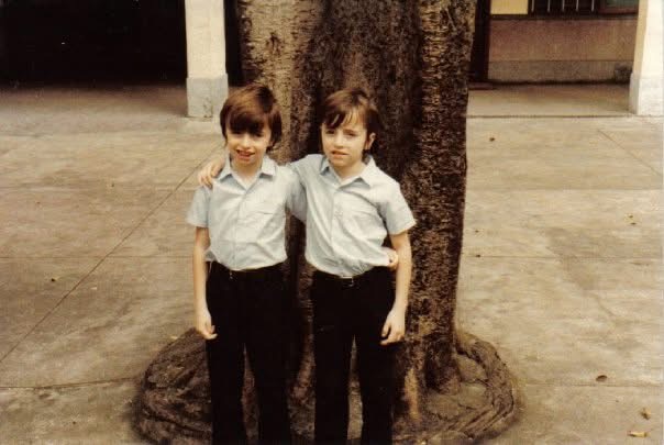 Steve & Paul Bauducco first communion in Macau