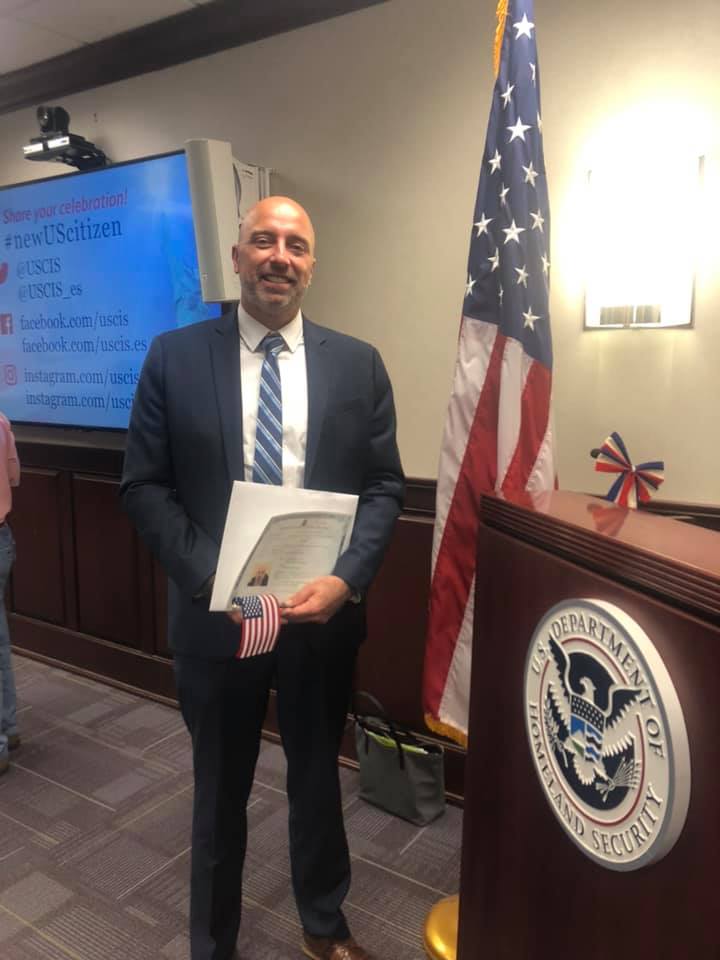 Being sworn in as an American citizen was quite a milestone