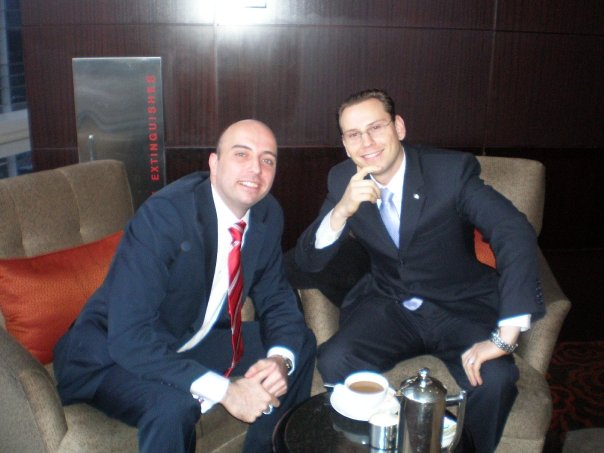 Me & Max Tappeiner in the lobby of Mandarin Oriental New York